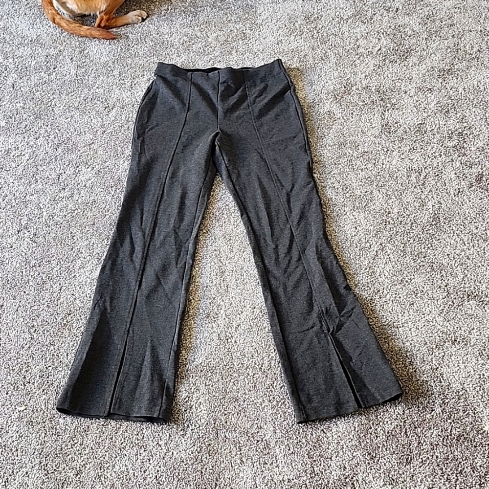 Dress pants dark Grey size medium elastic waist